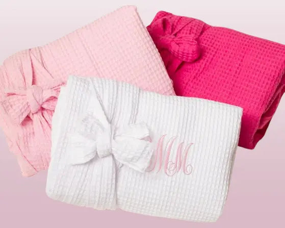 Custom Monogrammed Waffle Robe for Women - Personalized Cozy Holiday Gift | Christmas & Birthday Present