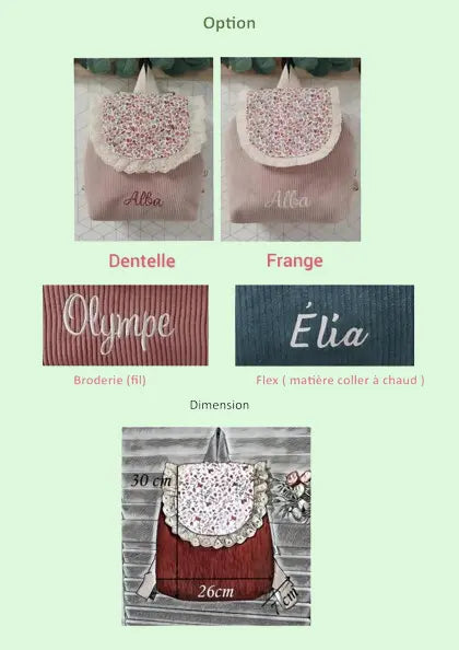 Personalized Kids Backpack - Custom School Bag for Children | Daycare & Nursery Essentials