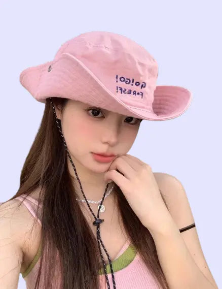 Custom Embroidered Bucket Hat - Personalized Sun Hat for Hiking & Travel | UV Protection Summer Accessory