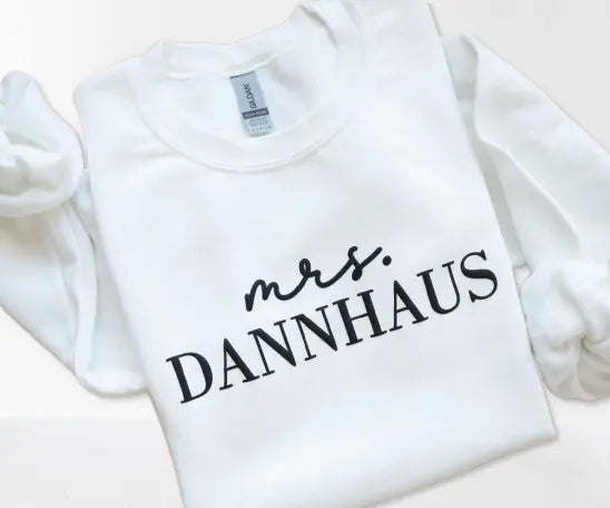 Custom Future Mrs Sweatshirt Personalized Engagement Gift for Bride-to-Be Fiancee Sweater "I Said Yes"