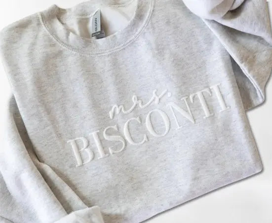 Custom Future Mrs Sweatshirt Personalized Engagement Gift for Bride-to-Be Fiancee Sweater "I Said Yes"