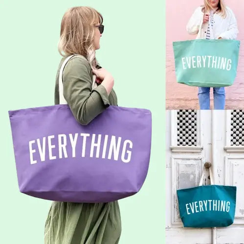 Extra Large Canvas Tote Bag - Giant Weekender & Grocery Bag | Heavy Duty Oversized Carryall