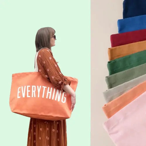 Extra Large Canvas Tote Bag - Giant Weekender & Grocery Bag | Heavy Duty Oversized Carryall