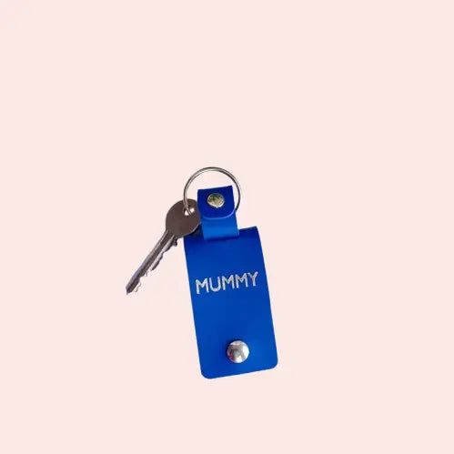 Personalized Vegan Leather Keychain - Custom Photo Gift for Mom | Mother's Day & Christmas Present