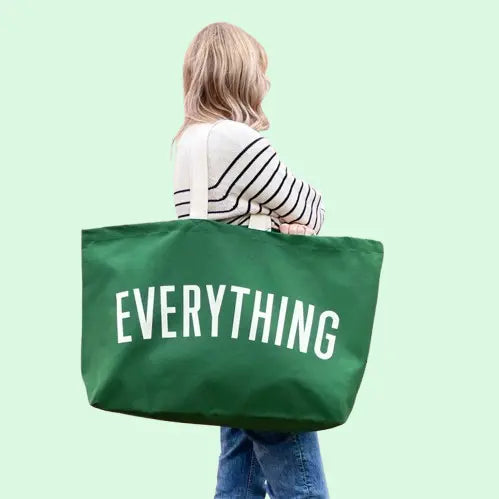 Extra Large Canvas Tote Bag - Giant Weekender & Grocery Bag | Heavy Duty Oversized Carryall