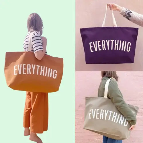 Extra Large Canvas Tote Bag - Giant Weekender & Grocery Bag | Heavy Duty Oversized Carryall