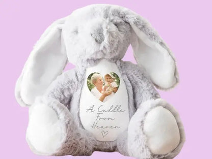 Custom Photo Memory Bear - Personalized Memorial Keepsake | Sympathy Gift for Loss of Loved Ones