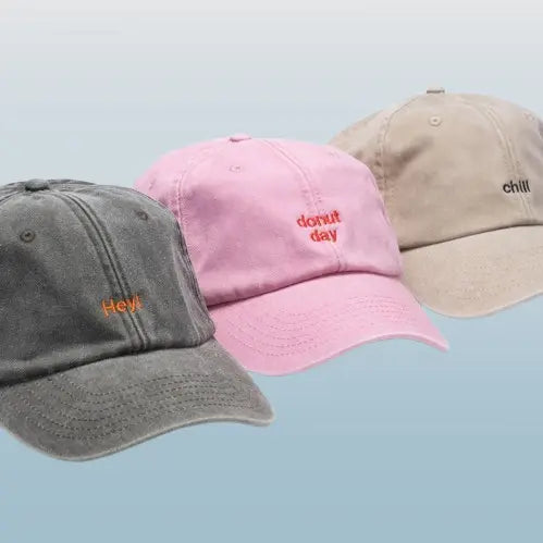 Custom Embroidered Dad Hat - Personalized Vintage Snapback Cap for Men & Women | Unisex Cotton Gift