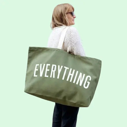 Extra Large Canvas Tote Bag - Giant Weekender & Grocery Bag | Heavy Duty Oversized Carryall