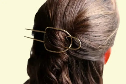 Minimalist Gold Hair Clip Set - Textured Bun Clips and Hairpins | Simple and Elegant Hair Accessories for Women | Exquisite Mother's Day Gift