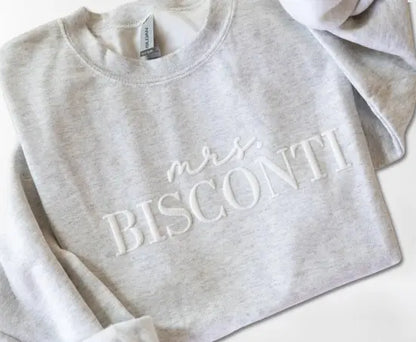 Custom Future Mrs Sweatshirt Personalized Engagement Gift for Bride-to-Be Fiancee Sweater "I Said Yes"
