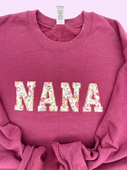 Custom Embroidered Sweatshirt - Personalized Grandma Gift | Mother's Day & Birthday Present