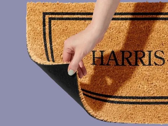 Personalized Welcome Doormat - Custom Family Name Entry Mat with Anti-Slip Backing | Housewarming & Wedding Gift