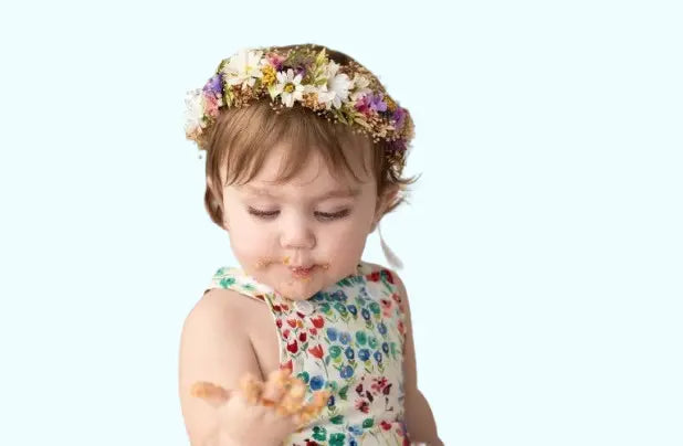 Bohemian Daisy Flower Crown - Wildflower Headpiece for Weddings, Cake Smash Photos & Flower Girls | Handmade Boho Bridal Hair Wreath