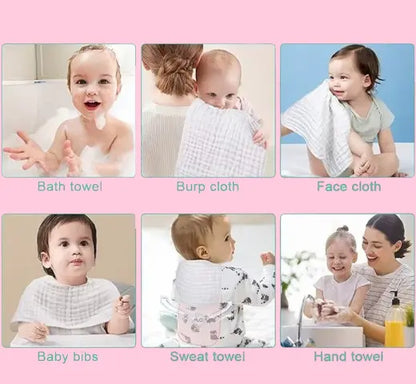Personalized Muslin Burp Cloth - Custom Embroidered Baby Shower Favor