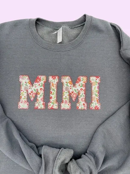 Custom Embroidered Sweatshirt - Personalized Grandma Gift | Mother's Day & Birthday Present
