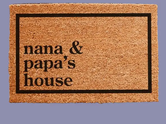 Personalized Welcome Doormat - Custom Family Name Entry Mat with Anti-Slip Backing | Housewarming & Wedding Gift