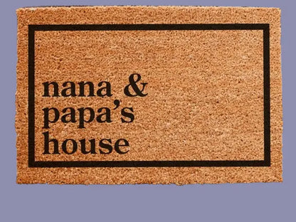 Personalized Welcome Doormat - Custom Family Name Entry Mat with Anti-Slip Backing | Housewarming & Wedding Gift
