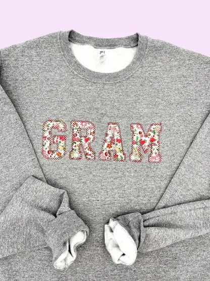 Custom Embroidered Sweatshirt - Personalized Grandma Gift | Mother's Day & Birthday Present