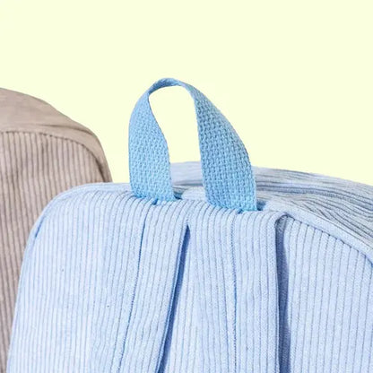 Custom Embroidered Kids Backpack - Personalized Corduroy Book Bag with Name | Unique Birthday Gift for Children