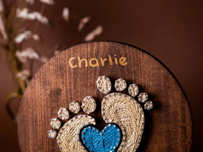 Personalized Baby Name String Art - Handmade Nursery Wall Decor for Boys & Girls | Unique Baby Shower & Christmas Gift (Customizable)