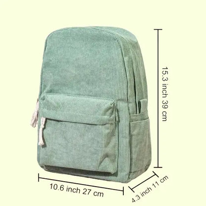 Custom Embroidered Kids Backpack - Personalized Corduroy Book Bag with Name | Unique Birthday Gift for Children