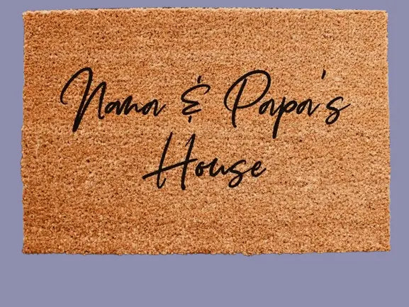 Personalized Welcome Doormat - Custom Family Name Entry Mat with Anti-Slip Backing | Housewarming & Wedding Gift